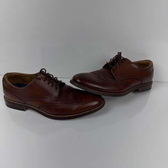 Men's Florsheim, Rucci Wingtip Oxford 13383-221 Brown Leather Size 8